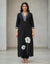 Black Cotton Floral Print Co-Ord Set For Women