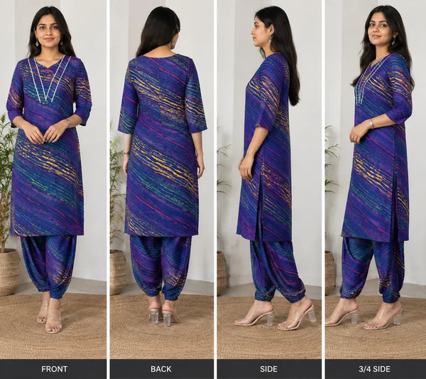 Printed Colour Co-Ord Set